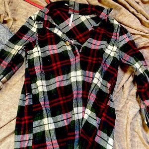 Adorable flannel that you can belt and make into a dress